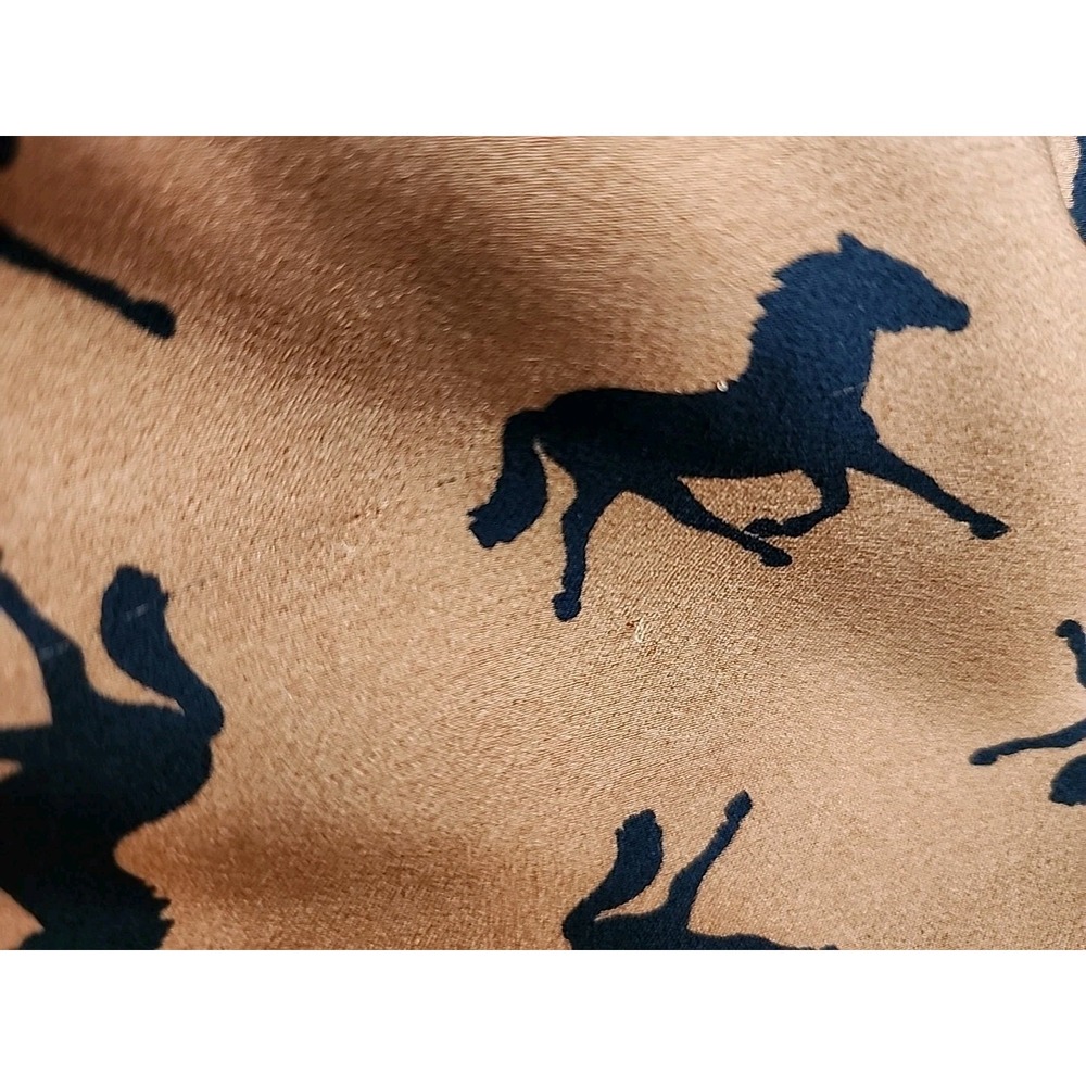 Forever 21 Boutique Dress M Horses Equestrian Rodeo Western Line‎ Dancing Copper - Picture 14 of 14